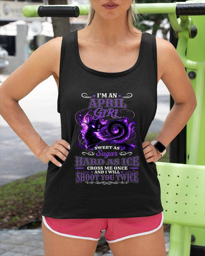 APRIL – "SWEET AS SUGAR - HARD AS ICE" (PURPLE VERSION) – T – SHIRT FOR WOMEN – TIEN04 (SKU2607-284-04)