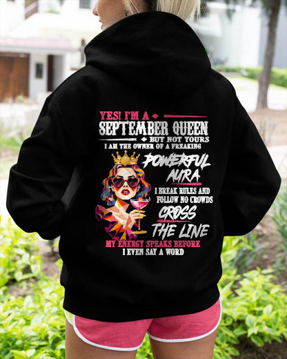 "My Powerful Aura Speaks People Before I Even Say A Word" – Beautiful T - Shirt For Women – TIEN09 (SKU2605-278-09)