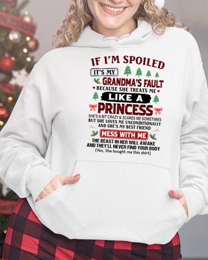 CHRISTMAX T-SHRIT FOR GRANDDAUGHTER - GIFT FROM GRANDMA - TIEN00