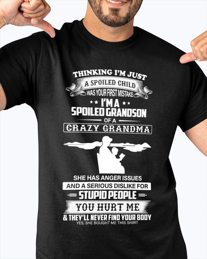 Spoiled by Grandma Shirt – From Grandma to Grandson TIEN00 (SKU-GMS2-00)