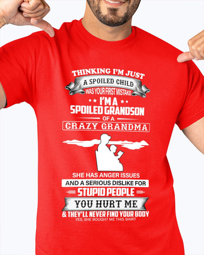 Spoiled by Grandma Shirt – From Grandma to Grandson TIEN00 (SKU-GMS2-00)