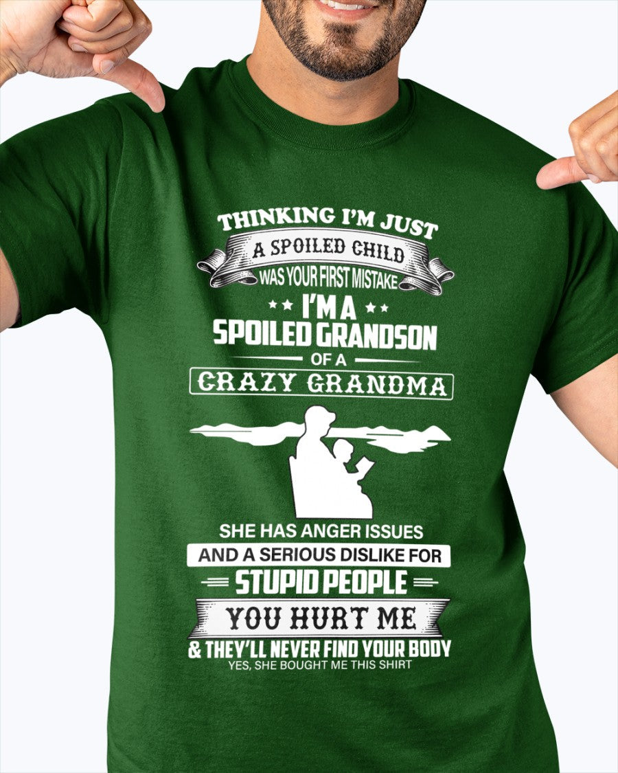Spoiled by Grandma Shirt – From Grandma to Grandson TIEN00 (SKU-GMS2-00)