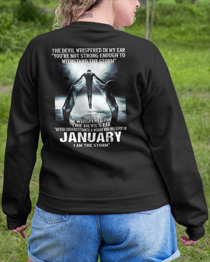 January - The Devil Whispered In My Ear - T-Shirt For Woman - DOAN01 (SKU-CHAUU-01)