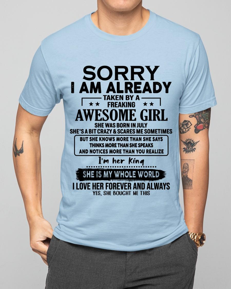 July - Awesome Girl born in July - Special gift for your boyfriend - From Wife TIEN07 (SKU.AT16)
