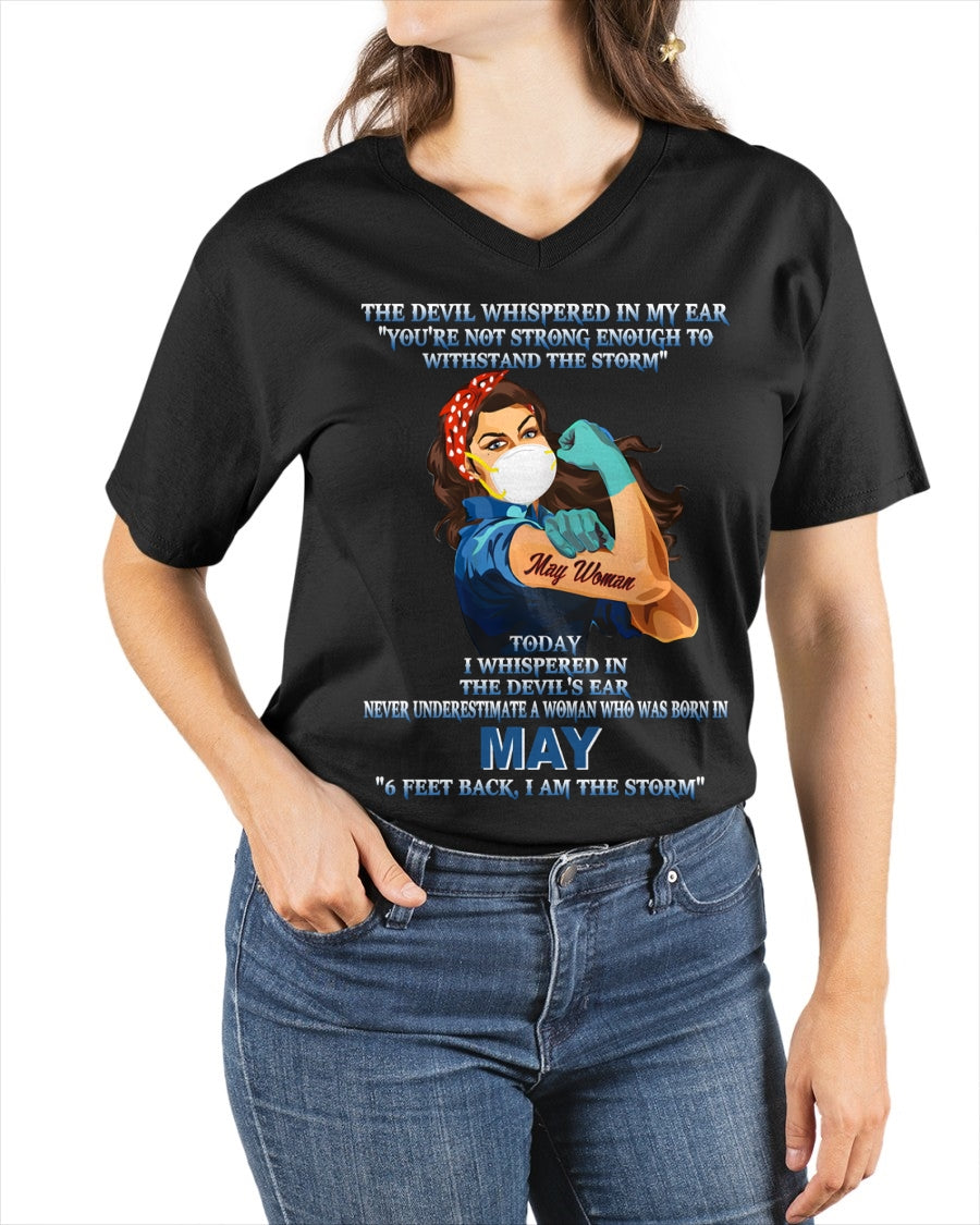Never Underestimate A Woman Born In May – May Woman “I Am The Storm” - FMA / TIEN05 (SKU12-322-05)