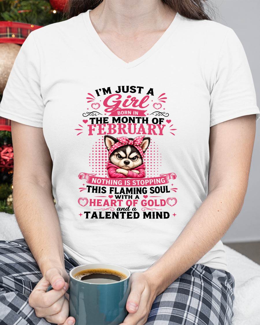 February Women – "The Girl With A Heart Of Gold And Talented Mind" – The Beautiful T - Shirt For Women – TIEN02 (SKU2605-66-02)