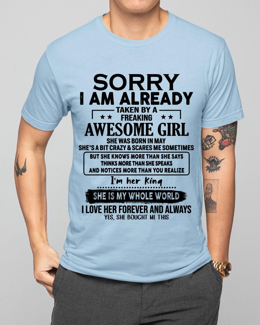 May - Awesome Girl born in May - Special gift for your boyfriend - From Wife TIEN05 (SKU.AT16)