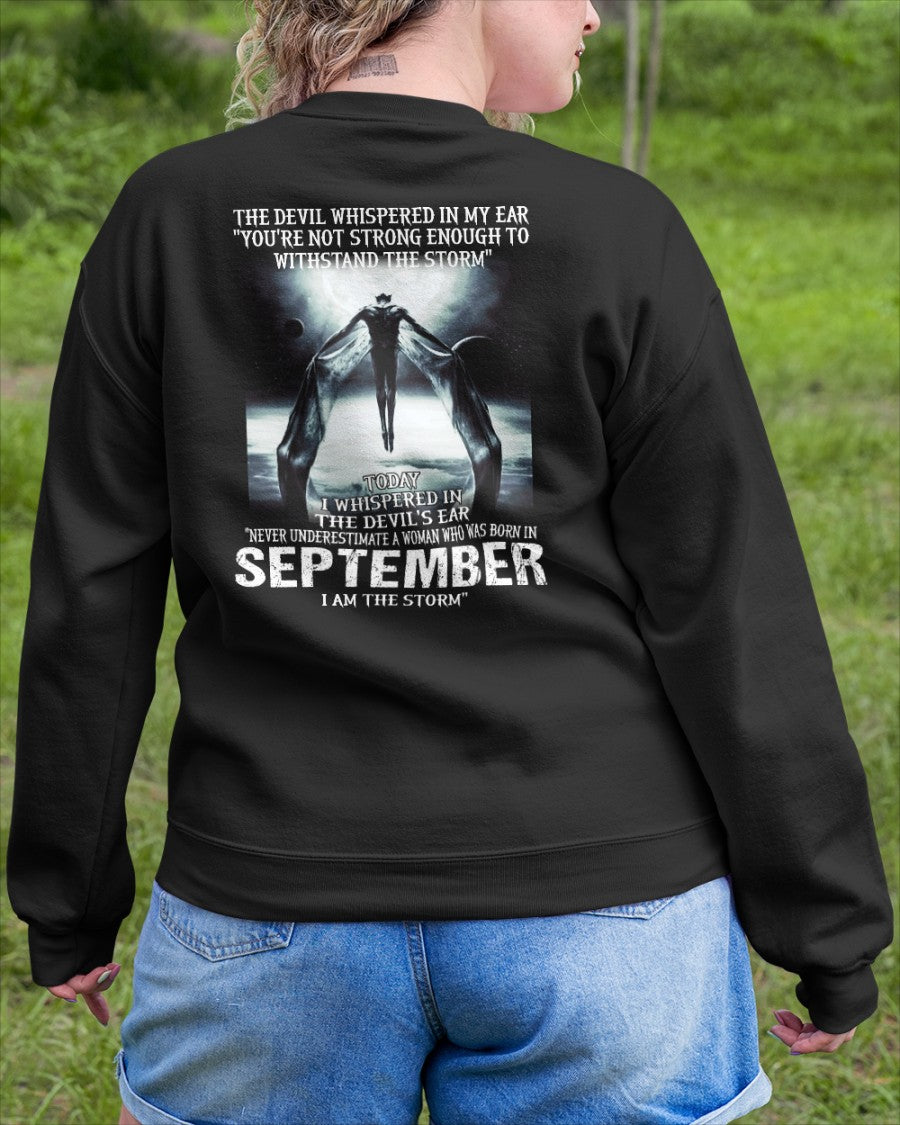 September - The Devil Whispered In My Ear - T-Shirt For Woman - DOAN09 (SKU-CHAUU-09)