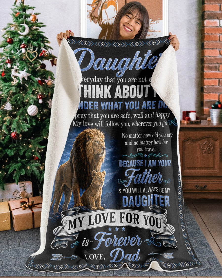 SPECIAL BLANKET TO YOUR DAUGHTER - A WARM HUG FROM DAD - TIEN00 (SKU2608-32)