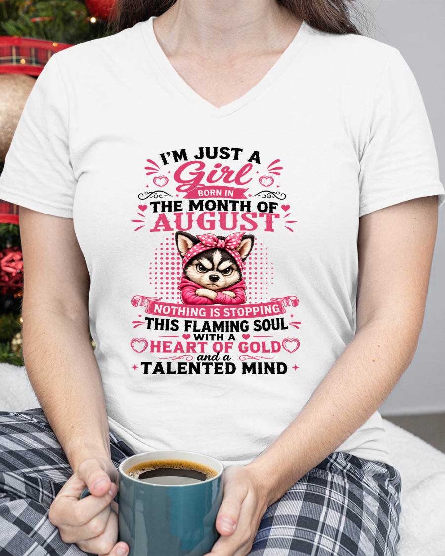 August Women – "The Girl With A Heart Of Gold And Talented Mind" – The Beautiful T - Shirt For Women – TIEN08 (SKU2605-66-08)