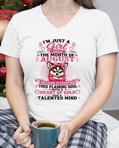 August Women – "The Girl With A Heart Of Gold And Talented Mind" – The Beautiful T - Shirt For Women – TIEN08 (SKU2605-66-08)