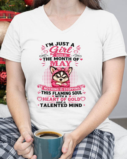 May Women – "The Girl With A Heart Of Gold And Talented Mind" – The Beautiful T - Shirt For Women – TIEN05 (SKU2605-66-05)