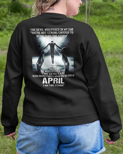 April - The Devil Whispered In My Ear - T-Shirt For Woman - DOAN04 (SKU-CHAUU-04)