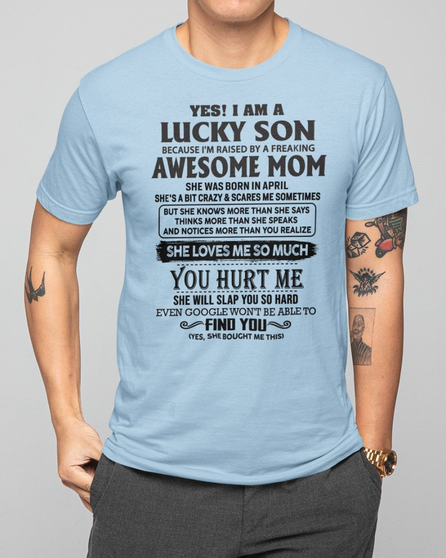 April - Awesome Mom - Perfect Gift For Your Son From Mom - TIEN04 (SKU-LKW-04)