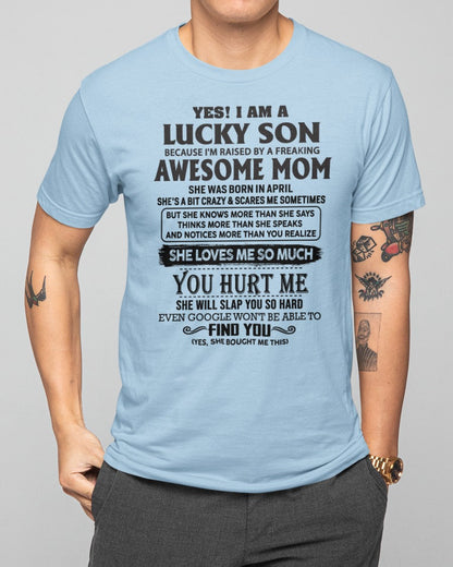April - Awesome Mom - Perfect Gift For Your Son From Mom - TIEN04 (SKU-LKW-04)