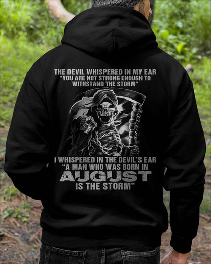 August - The Devil Whispered In My Ear - T-Shirt For Man - DOAN08 (SKU08-87-08)