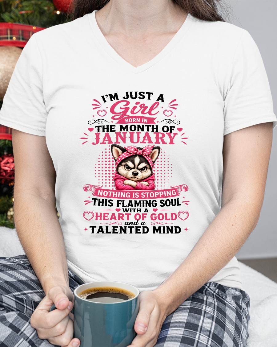 January Women – "The Girl With A Heart Of Gold And Talented Mind" – The Beautiful T - Shirt For Women – TIEN01 (SKU2605-66-01)