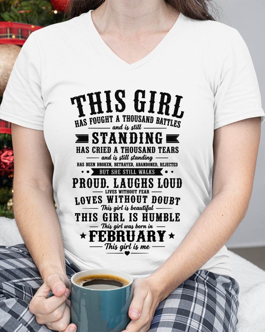 "Through A Thousand Battles, She Stands Proud And Laughs Loud" – The Beautiful T - Shirt For Women – TIEN02 (SKU2606-135-02)