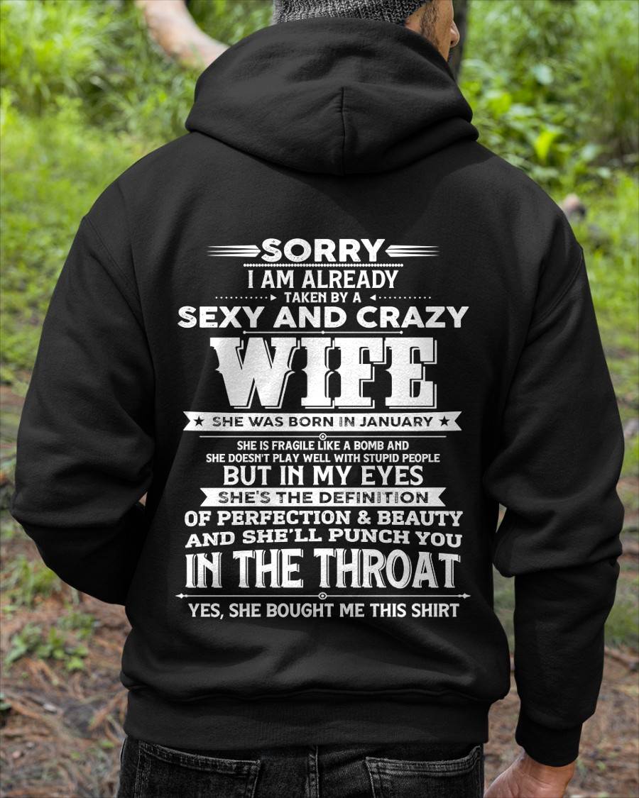 "MY WIFE IS THE DEFINITION OF PERFECTION & BEAUTY" – T- SHIRT FROM WIFE – TIEN01 (SKU2605-358-01)