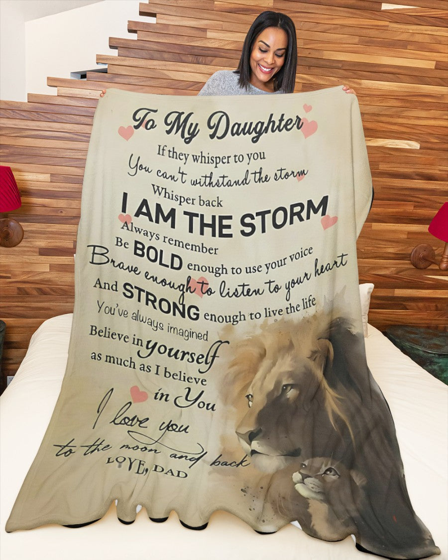 Special Gift For Your Daughter Blanket - From Dad (SKUB09-tienB01)