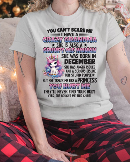 You Can’t Scare Me I Have A Crazy Grandma - Gift For Grandson And Granddaughter From Grandma - DOAN12 (SKU09-106-12)