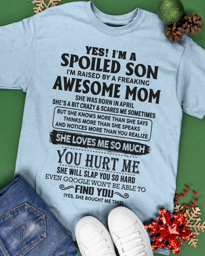 April - Awesome Mom - Perfect Gift For Son From Mom - TIEN04 (SKU-SPW-04)