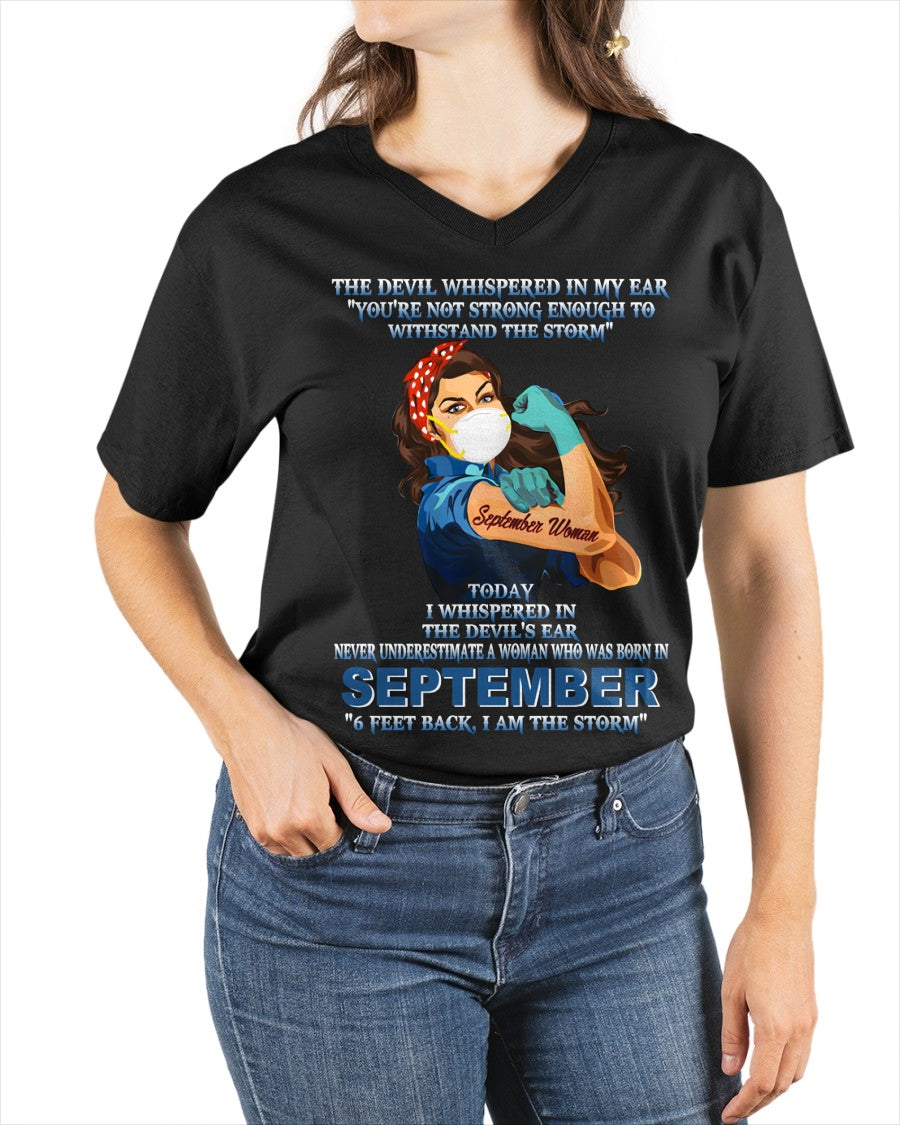 Never Underestimate A Woman Born In September – September Woman “I Am The Storm” - FMA / TIEN09 (SKU12-322-09)