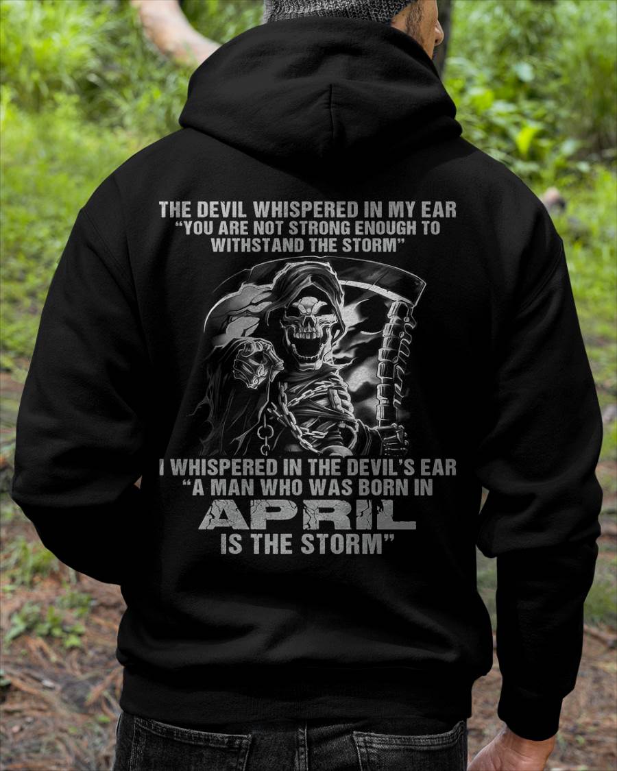 April - The Devil Whispered In My Ear - T-Shirt For Man - DOAN04 (SKU08-87-04)