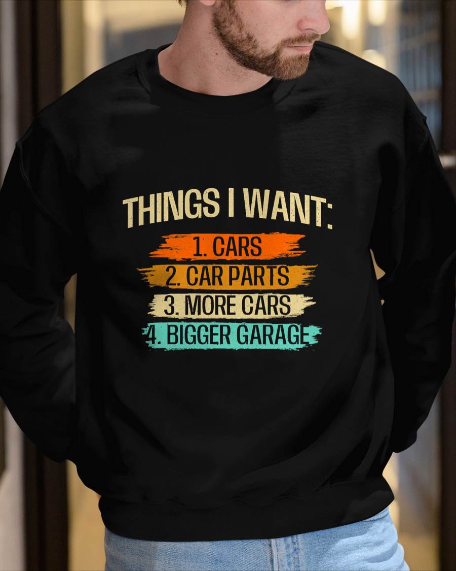 Things I Want - Car Parts Enthusiast Auto Mechanic Engine T-Shirt - Gift For Mechanic - DOAN (SKUM08-D13)