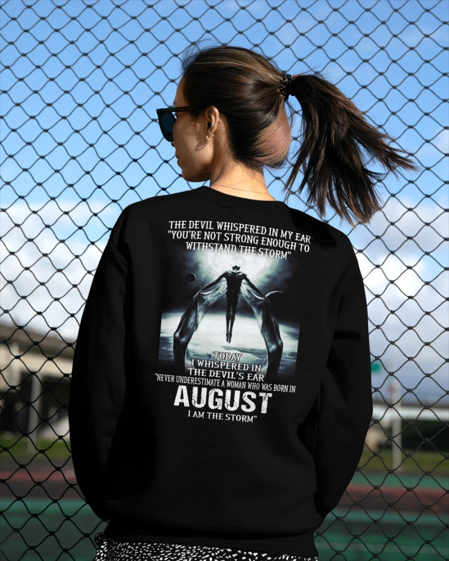 August - The Devil Whispered In My Ear - T-Shirt For Woman - DOAN08 (SKU-CHAUU-08)
