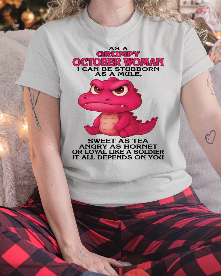 As A Grumpy January Woman - T Shirt For Woman - DOAN10 (SKU09-31-10)