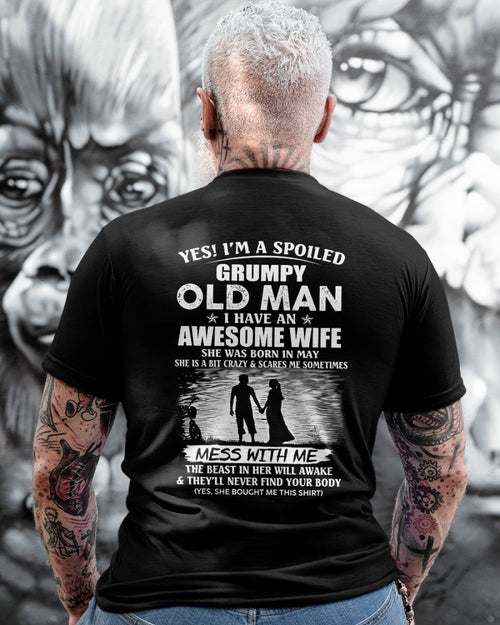 Awesome wife was born May - Gift for boyfriend, Gift for husband from wife - Perfect gift for your husband - ccdi05 (SKU10-79-05)