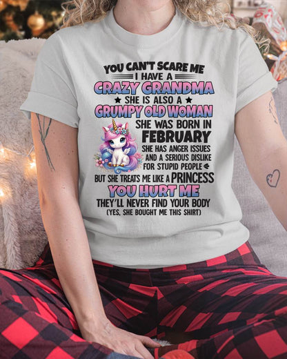 You Can’t Scare Me I Have A Crazy Grandma - Gift For Grandson And Granddaughter From Grandma - DOAN02 (SKU09-106-02)