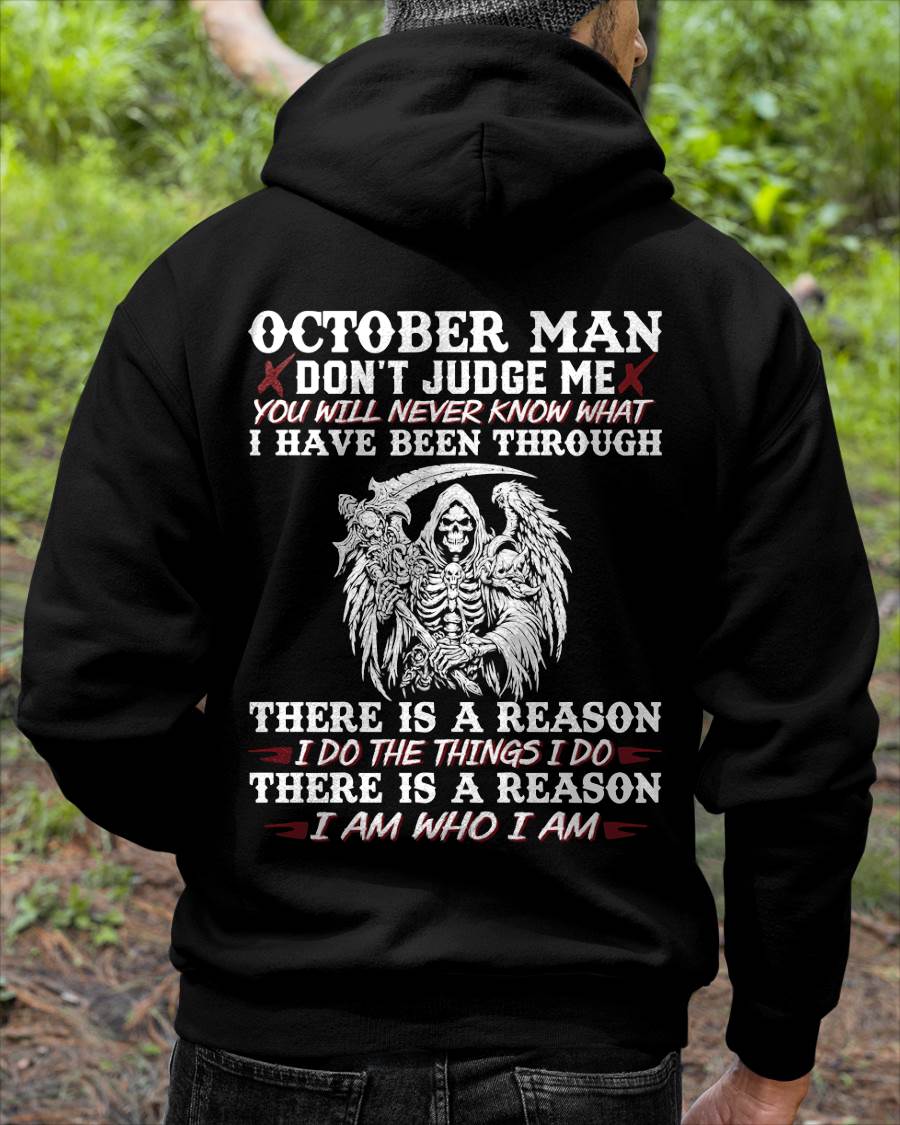 October Man Don't Judge Me – T-Shirt For Man – DOAN10 (SKU10-49-10)