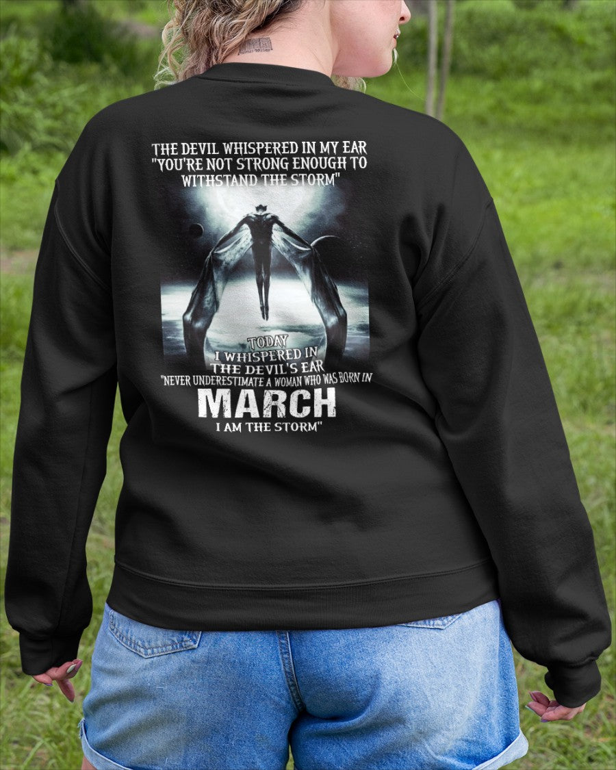March - The Devil Whispered In My Ear - T-Shirt For Woman - DOAN03 (SKU-CHAUU-03)