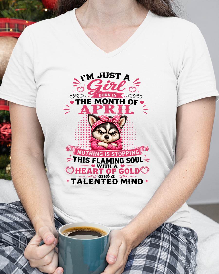 April Women – "The Girl With A Heart Of Gold And Talented Mind" – The Beautiful T - Shirt For Women – TIEN04 (SKU2605-66-04)