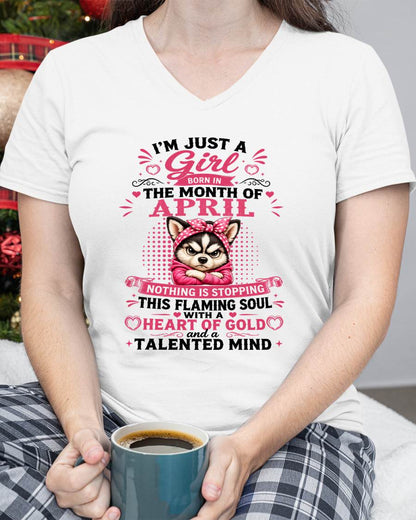 April Women – "The Girl With A Heart Of Gold And Talented Mind" – The Beautiful T - Shirt For Women – TIEN04 (SKU2605-66-04)