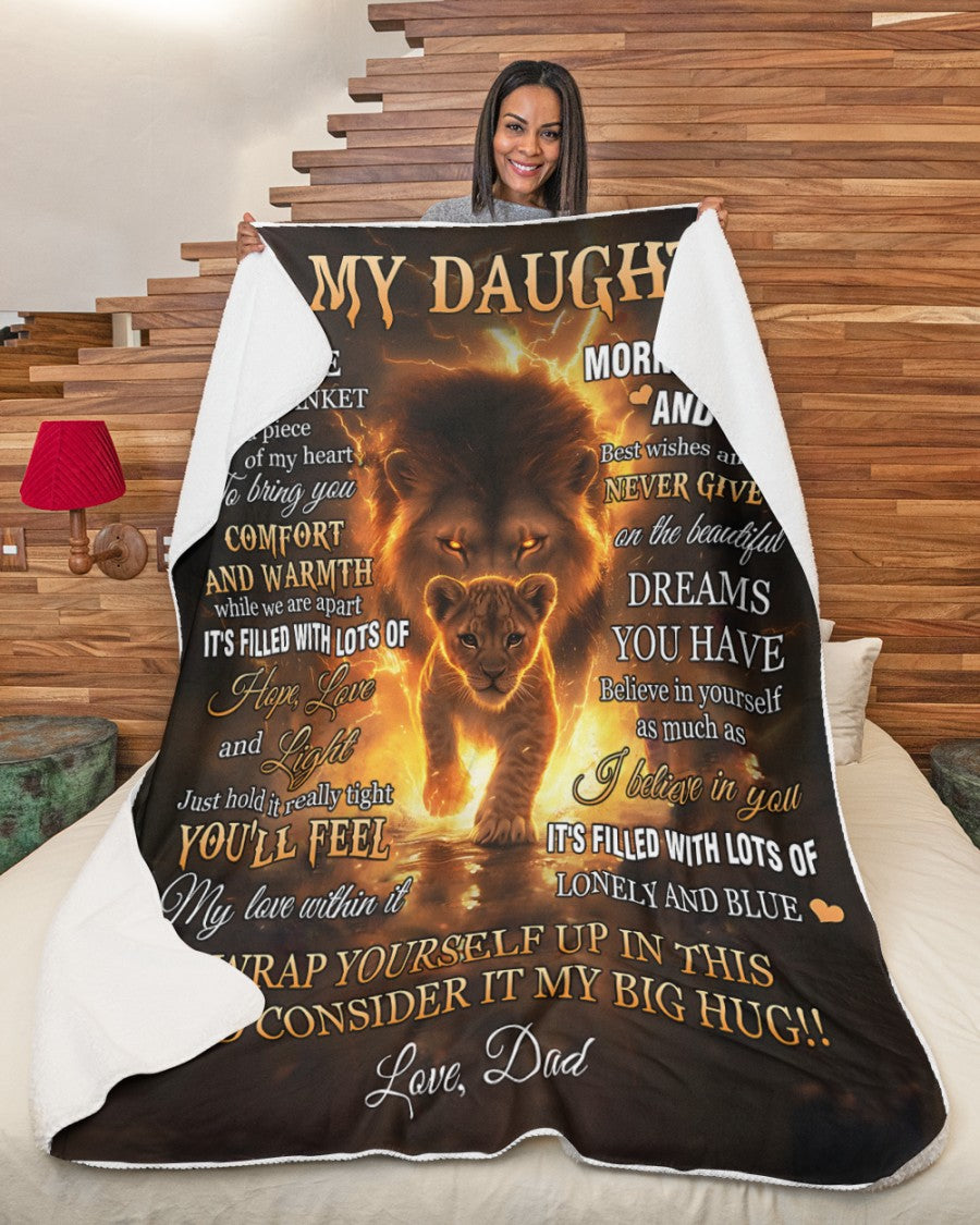 Special Gift For Your Daughter Blanket - From Dad (SKUB12-69)