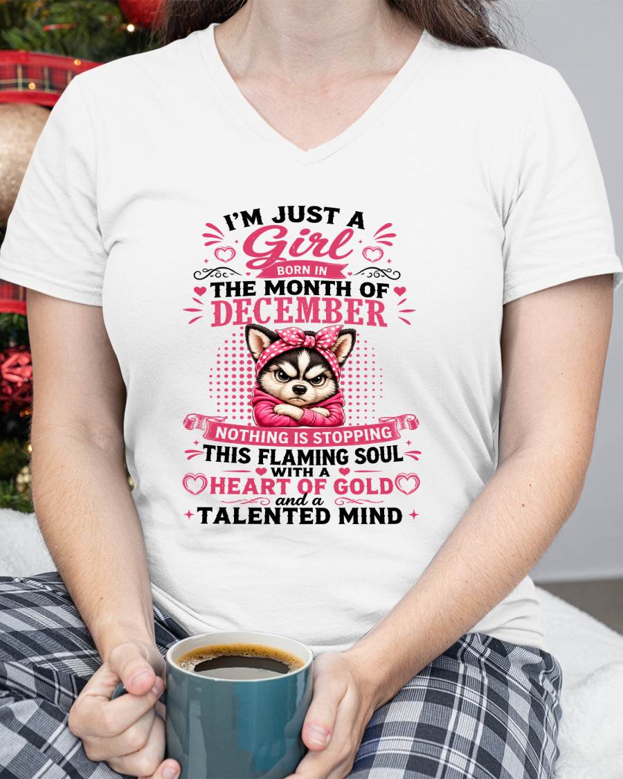 December Women – "The Girl With A Heart Of Gold And Talented Mind" – The Beautiful T - Shirt For Women – TIEN12 (SKU2605-66-12)