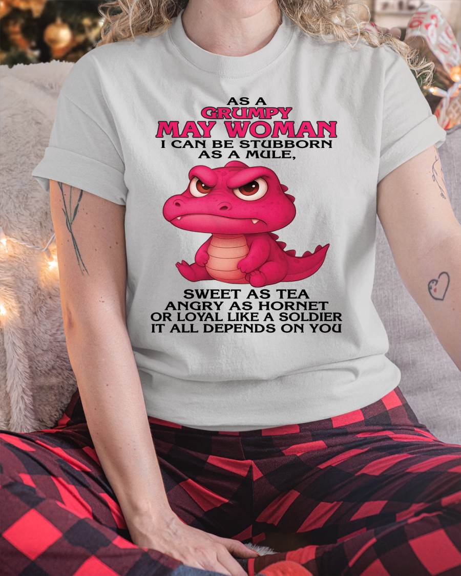 As A Grumpy January Woman - T Shirt For Woman - DOAN05 (SKU09-31-05)