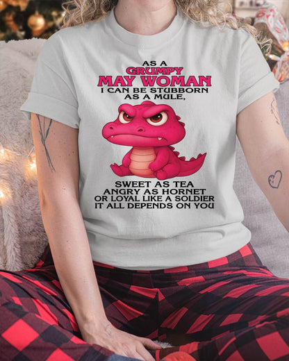As A Grumpy January Woman - T Shirt For Woman - DOAN05 (SKU09-31-05)