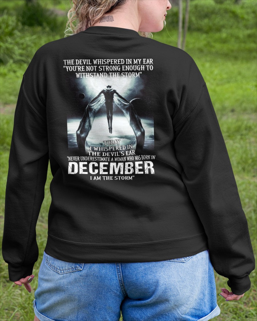 December - The Devil Whispered In My Ear - T-Shirt For Woman - DOAN12 (SKU-CHAUU-12)