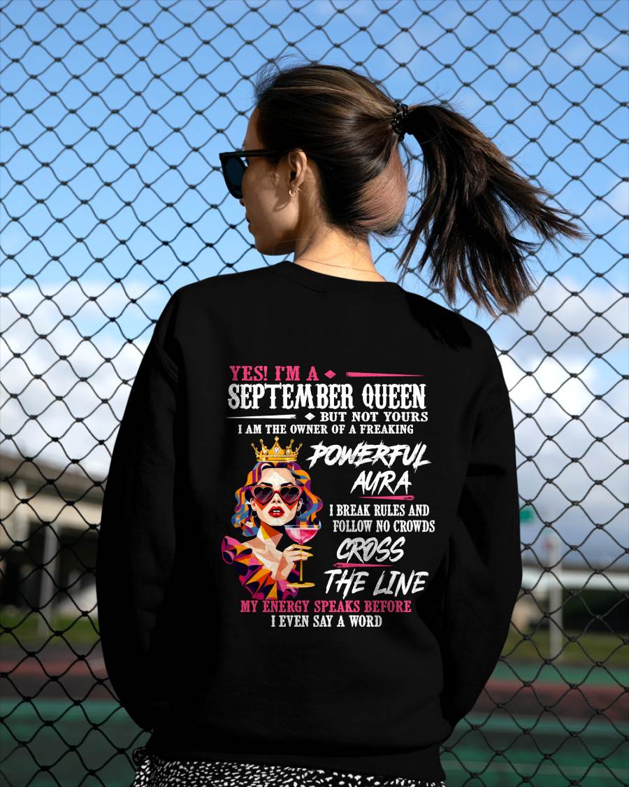 "My Powerful Aura Speaks People Before I Even Say A Word" – Beautiful T - Shirt For Women – TIEN09 (SKU2605-278-09)