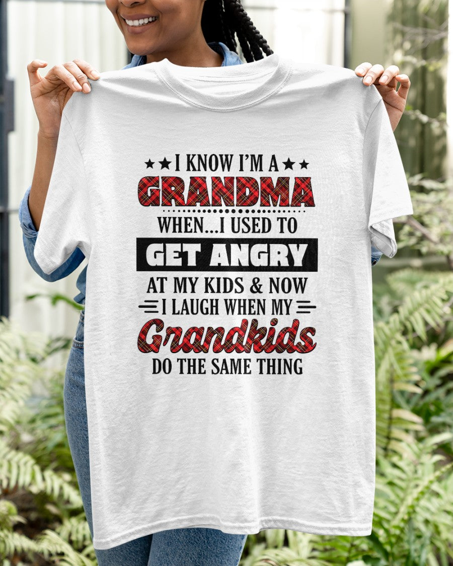 KNOW I'M A GRANDMA WHEN... I USED TO GET ANGRY AT MY KIDS & NOW I LAUGH WHEN MY GRANDKIDS DO THE SAME THING - from grandma TIEN00 (SKU07-111)