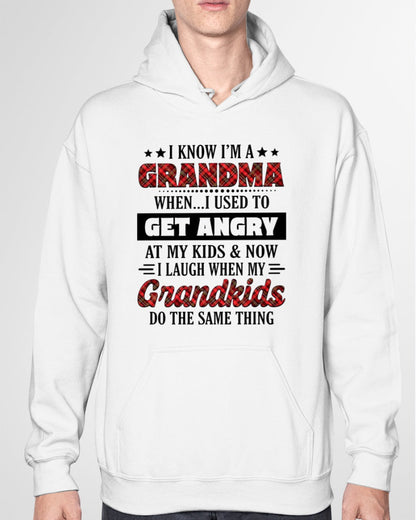 KNOW I'M A GRANDMA WHEN... I USED TO GET ANGRY AT MY KIDS & NOW I LAUGH WHEN MY GRANDKIDS DO THE SAME THING - from grandma TIEN00 (SKU07-111)