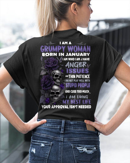 I Am A Grumpy Woman – T-Shirt For Woman – DOAN01 (SKU10-08-01)