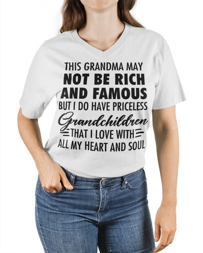 THIS GRANDMA MAY NOT BE RICH AND FAMOUS BUT I DO HAVE PRICELESS Grandchildren - from grandma TIEN00