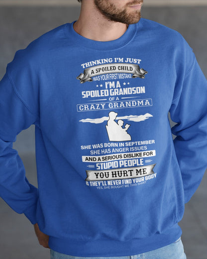 Spoiled by Grandma Shirt September Edition – From Grandma to Grandson TIEN09 (SKU-GMS2-09)