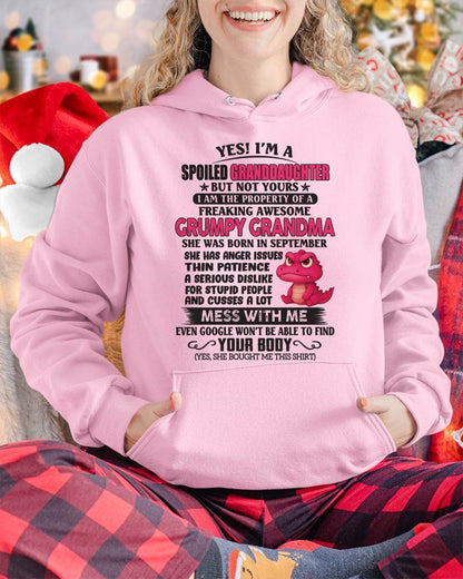 Yes! I'm A Spoiled Granddaughter - Gift For Grandson And Granddaughter From Grandma - DOAN09 (SKU09-96-09)