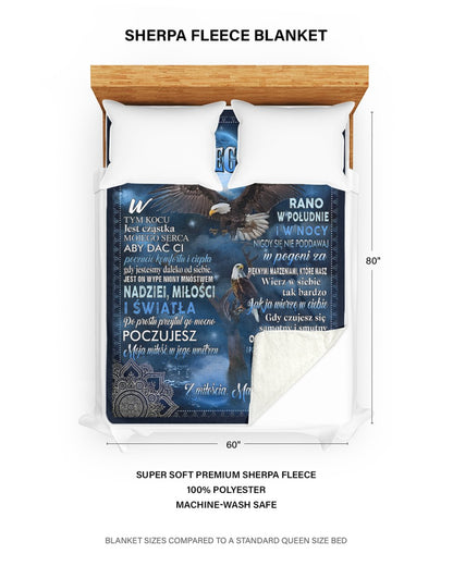 Specjalny prezent dla syna – koc od mamy (SKUB12-199)